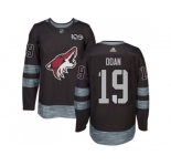 Men's Phoenix Coyotes #19 Shane Doan Black 1917-2017 100th Anniversary Stitched NHL Jersey