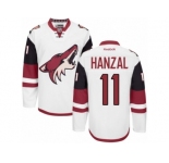 Men's Reebok Arizona Coyotes #11 Martin Hanzal Authentic White Away NHL Jersey