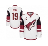 Men's Reebok Arizona Coyotes #19 Shane Doan Authentic White Away NHL Jersey