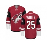 Men's Reebok Arizona Coyotes #25 Ryan White Authentic Burgundy Red Home NHL Jersey