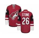 Men's Reebok Arizona Coyotes #26 Michael Stone Authentic Burgundy Red Home NHL Jersey