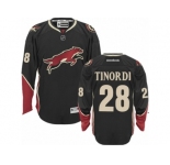 Men's Reebok Arizona Coyotes #28 Jarred Tinordi Authentic Black Third NHL Jersey