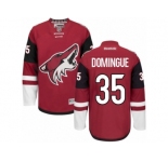 Men's Reebok Arizona Coyotes #35 Louis Domingue Authentic Burgundy Red Home NHL Jersey