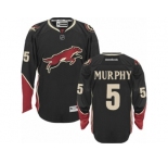 Men's Reebok Arizona Coyotes #5 Connor Murphy Authentic Black Third NHL Jersey