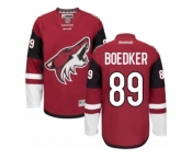Men's Reebok Arizona Coyotes #89 Mikkel Boedker Authentic Burgundy Red Home NHL Jersey