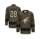 Phoenix Coyotes #28 John Scott Green Salute to Service Stitched NHL Jersey