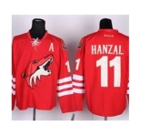 nhl jerseys phoenix coyotes #11 hanzal red