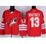 nhl jerseys phoenix coyotes #13 whitney red