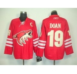 nhl jerseys phoenix coyotes #19 doan red (C)