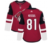 Arizona Coyotes #81 Phil Kessel Maroon Home Authentic Women's Stitched Hockey Jersey