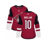 Women Adidas Phoenix Coyotes #10 Anthony Duclair Maroon Home Authentic Stitched NHL Jersey