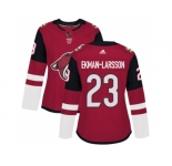 Women Adidas Phoenix Coyotes #23 Oliver Ekman-Larsson Maroon Home Authentic Stitched NHL Jersey