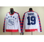nhl Quebec Nordiques #19 SAKIC all star 75th Anniversary white CCM