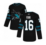 Adidas San Jose Sharks #16 Eric Fehr Premier Black Alternate NHL Jersey