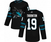 Adidas San Jose Sharks #19 Joe Thornton Premier Black Alternate NHL Jersey