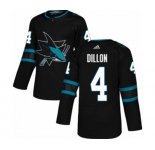 Adidas San Jose Sharks #4 Brenden Dillon Premier Black Alternate NHL Jersey