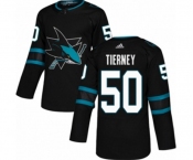 Adidas San Jose Sharks #50 Chris Tierney Premier Black Alternate NHL Jersey
