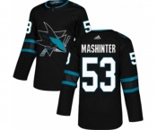 Adidas San Jose Sharks #53 Brandon Mashinter Premier Black Alternate NHL Jersey