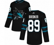 Adidas San Jose Sharks #89 Mikkel Boedker Premier Black Alternate NHL Jersey