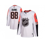 Men Adidas San Jose Sharks #88 Brent Burns White 2018 All-Star Pacific Division Authentic Stitched NHL Jersey