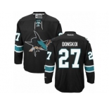 Men's Reebok San Jose Sharks #27 Joonas Donskoi Authentic Black Third NHL Jersey