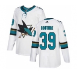 Men's San Jose Sharks #39 Logan Couture White Road Stitched Hockey Jersey