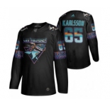 Men's San Jose Sharks #65 Erik Karlsson 2020 Los Tiburones Limited Hockey Jersey Black