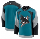 Men's San Jose Sharks Blank Teal 2025 Alternate Stitched Hockey Jersey