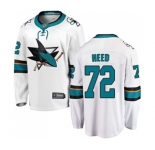San Jose Sharks #72 Tim Heed Fanatics Branded White Away Breakaway NHL Jersey