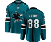San Jose Sharks #88 Brent Burns Fanatics Branded Teal Green Home Breakaway NHL Jersey