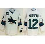 nhl jerseys san jose sharks #12 marleau white[2014 new stadium]