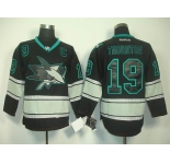 nhl jerseys san jose sharks #19 joe thornton black(C)