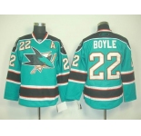nhl jerseys san jose sharks #22 boyle blue