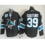 nhl jerseys san jose sharks #39 couture black