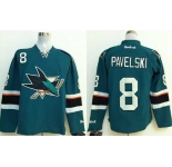 nhl jerseys san jose sharks #8 pavelski blue[2014 new stadium]