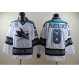 nhl jerseys san jose sharks #8 pavelski white