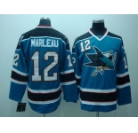 nhl san jose sharks #12 marleau blue