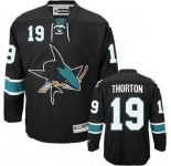 nhl san jose sharks #19 thornton black