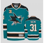 nhl san jose sharks #31 nieml blue