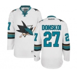 Youth Reebok San Jose Sharks #27 Joonas Donskoi Authentic White Away NHL Jersey