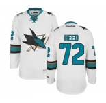 Youth Reebok San Jose Sharks #72 Tim Heed Authentic White Away NHL Jersey