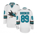 Youth Reebok San Jose Sharks #89 Mikkel Boedker Authentic White Away NHL Jersey