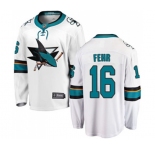 Youth San Jose Sharks #16 Eric Fehr Fanatics Branded White Away Breakaway NHL Jersey