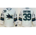 youth nhl jerseys san jose sharks #39 couture white