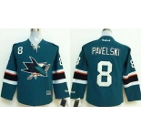 youth nhl jerseys san jose sharks #8 pavelski green[2014 new stadium]