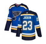 Adidas St. Louis Blues #23 Dmitrij Jaskin Premier Royal Blue Home NHL Jersey