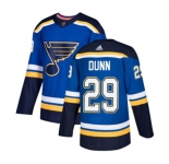 Adidas St. Louis Blues #29 Vince Dunn Premier Royal Blue Home NHL Jersey