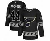Adidas St. Louis Blues #44 Chris Pronger Authentic Black Team Logo Fashion NHL Jersey