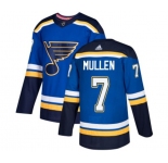 Adidas St. Louis Blues #7 Joe Mullen Premier Royal Blue Home NHL Jersey