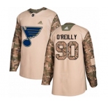 Adidas St. Louis Blues #90 Ryan O'Reilly Authentic Camo Veterans Day Practice NHL Jersey